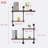 Industrial Pipe Shelving Wall Mounted, Rustic Floating Shelves Wall Shelf Unit Bookshelf Hanging Wall Shelves,Farmhouse Kitchen Bar Shelving