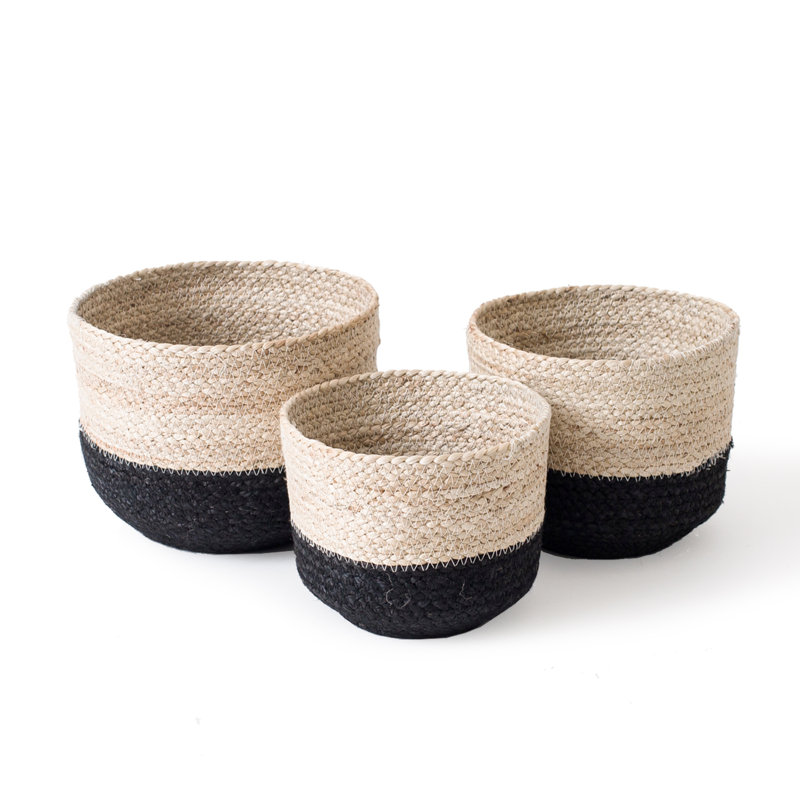 Ensemble de 3 bacs de rangement