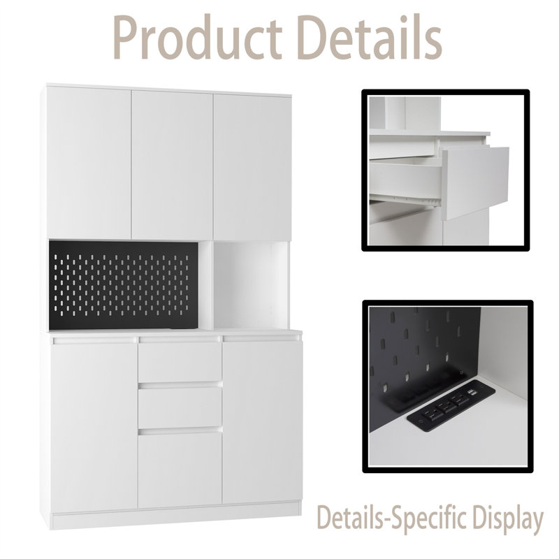 Garde-manger de 74 po Brylea, Blanc