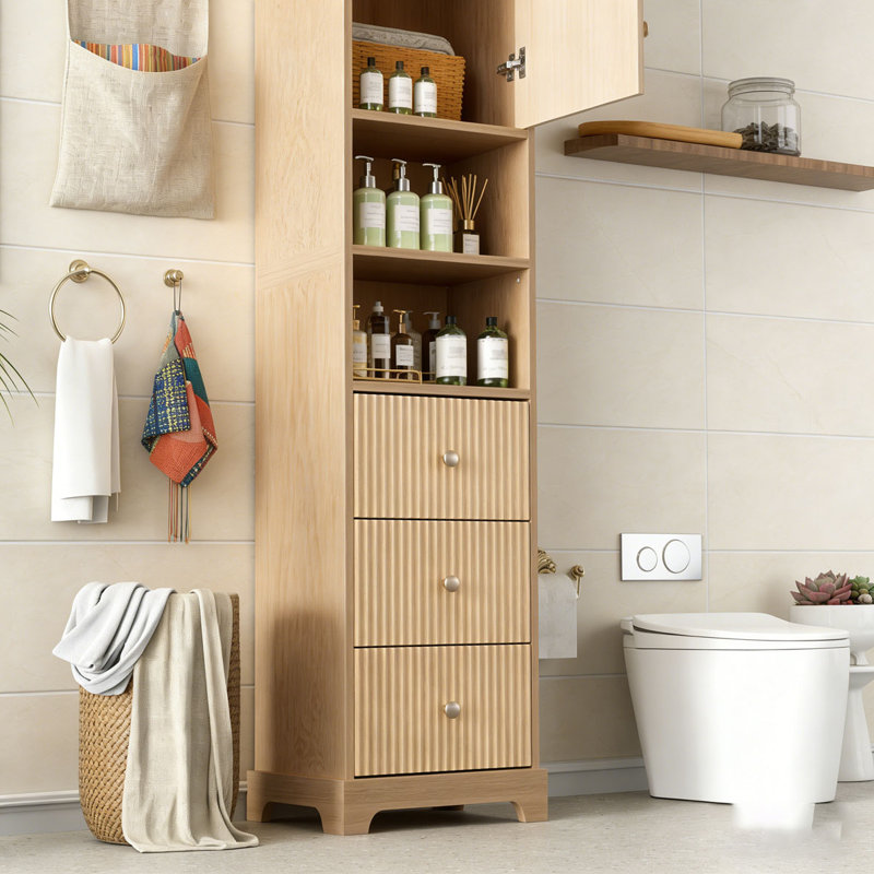 67.7" Tall Freestanding Bathroom Cabinet