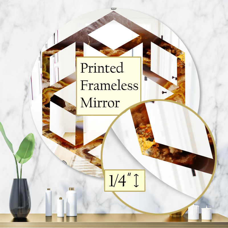 Miroir mural Hexagon Star, H 31,5 po x l po