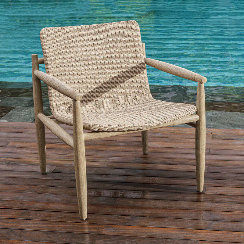  Chaise longue d'extérieur en osier Sumba