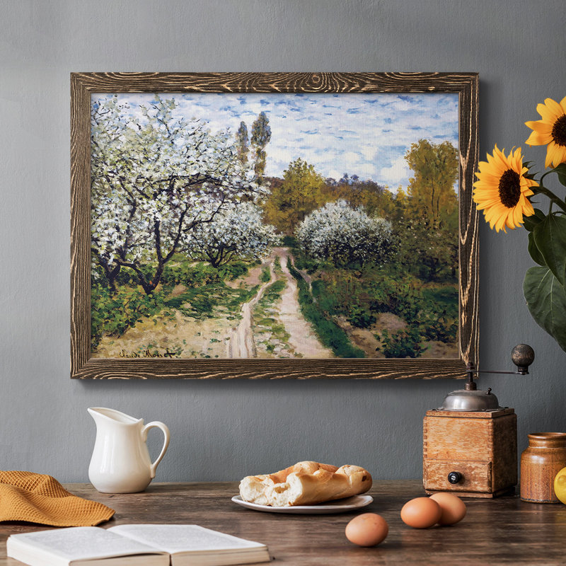 Trees in Bloom, 1872, reproduction d'art sur toile, H 18 po x l 26 po x P 1,5 po, Noyer