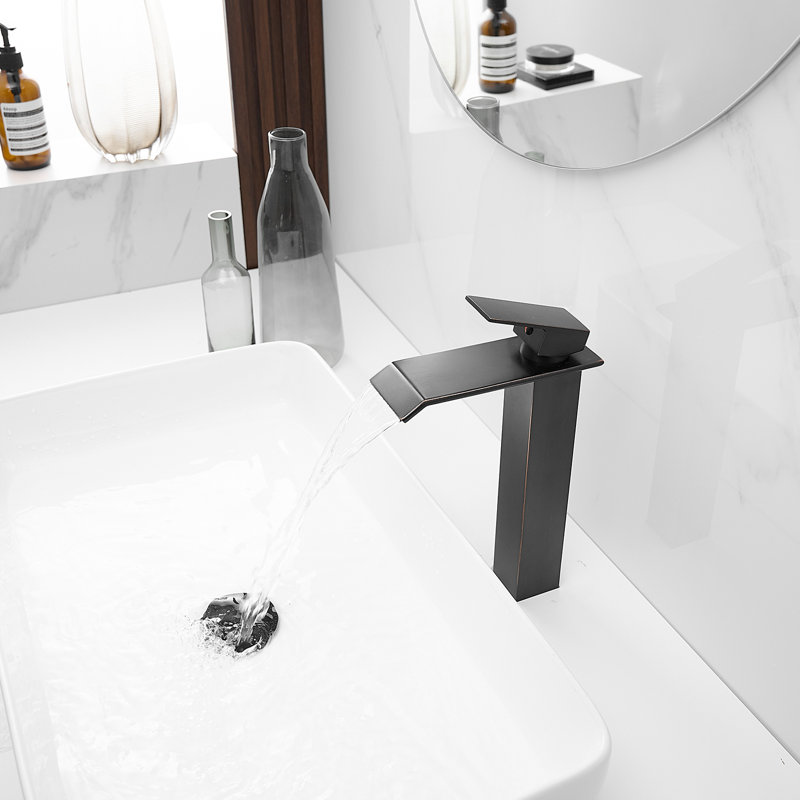 1 Mounting / Installation Required Single-handle Bathroom Faucet with Drain Assembly, Oil Rubbed Bronze