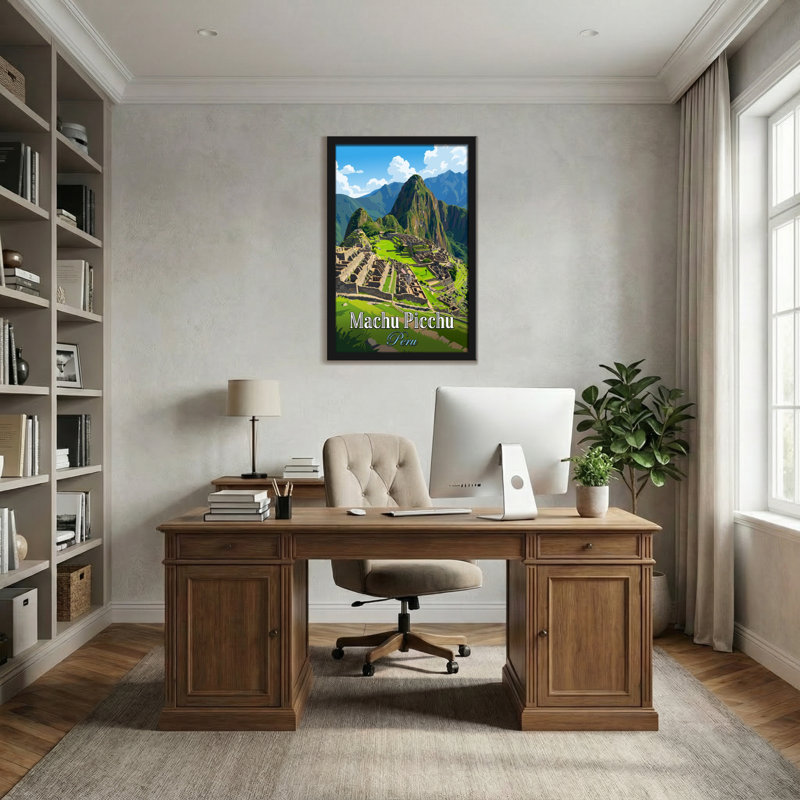«Scenic & Cityscapes Machu Picchu, Pérou, paysage de montagne», reproduction d'art, H 24 po x l 16 po