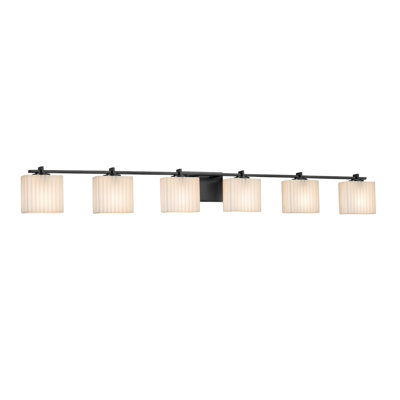 Barre d’éclairage de salle de bain 6 lumières DEL Donasia