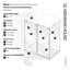 Nova 72 in. x 36 in. x 78 in. 90-degree Fully Frameless Sliding Glass Shower Enclosure-838721116