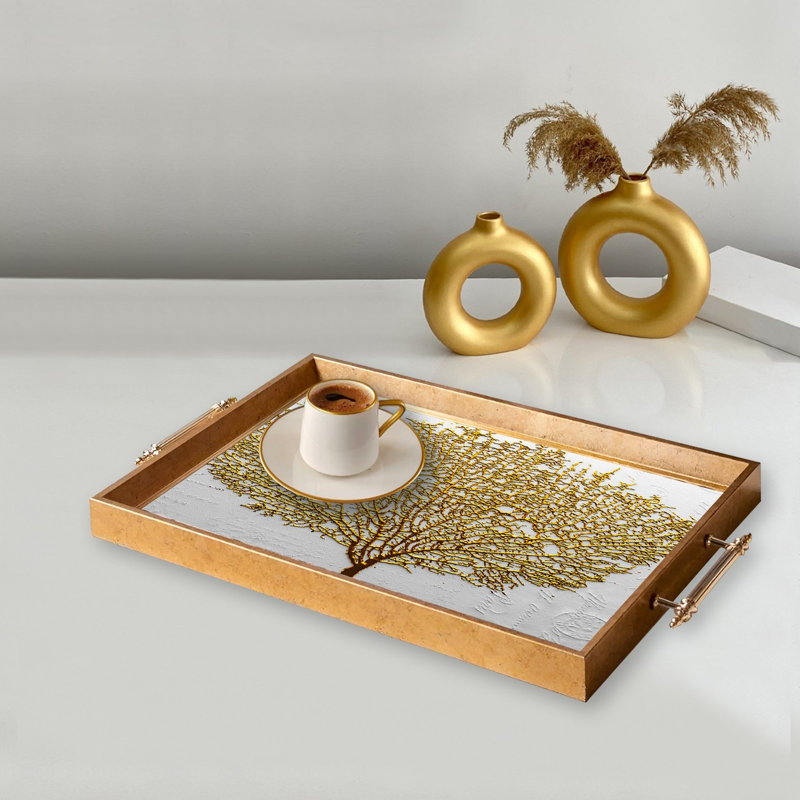 Élégant plateau en verre de 19,7 po x 11,4 po x 1,4 po | Fabrication 100% verre durable | Facile à nettoyer avec un chiffon humide | Idéal pour le service, la présentation décorative et l'organisation | Ajout élégant à la décoration intérieure
