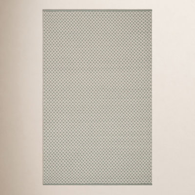 Trellis Blue Handwoven Indoor/Outdoor Rug