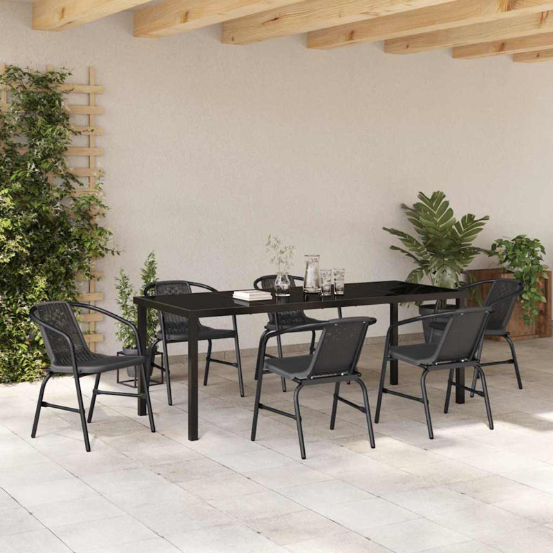 6 - Person Patio Dining Set Rectangular Table