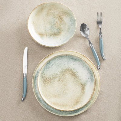 12 Piece Porcelain China Dinnerware Set - Service for 4