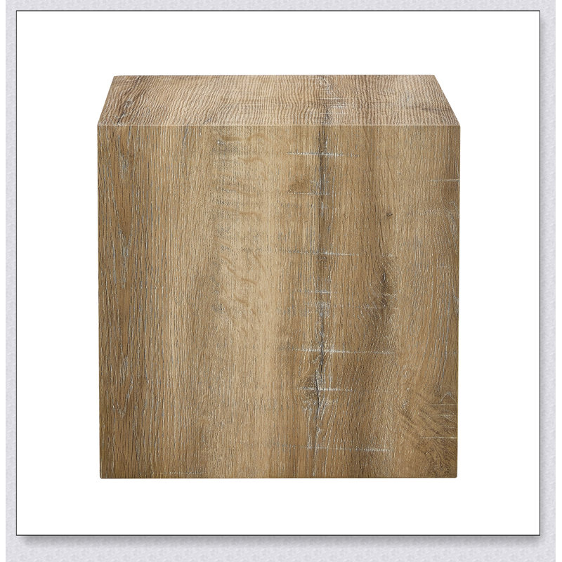 Rehaussez votre espace de vie avec cette table basse carrée moderne en panneau de fibres à densité moyenne, Bois