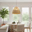 Luminaire suspendu en rotin à double tissage Willa