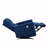 With Recliner Function Modern Living Room 1Pc Power Rocker Reclining Chair Blue Velvet Upholstery Solid Wood Frame Luxury Home Furniture-890259