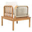 Ensemble de canapé d'extérieur en bois d'acacia et corde