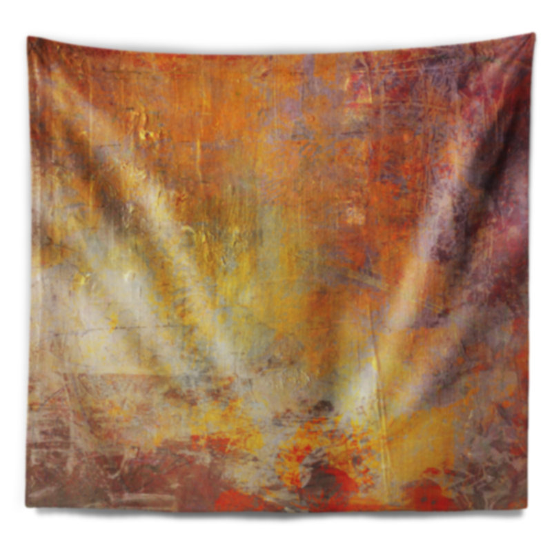 Tapisserie grunge de toile ambiante abstraite, H 50 po x l 60 po