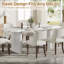 Ensemble de salle à manger rectangulaire moderne à double caisson avec chaise en bois Modern Farmhouse-68424867-68424877