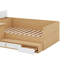 Lit plateforme double avec tiroirs, tablettes et coiffeuse-1787746015