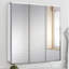 Bathroom Medicine Cabinet, Wall Mounted, Mirror, Clear Gloss-1342667233