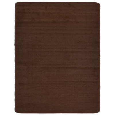 Anti Slip Machine Washable Brown Area Rug