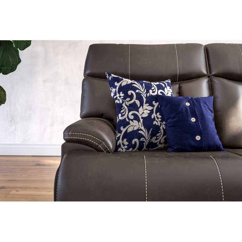 Sidings Upholstered 64'' Reclining Loveseat, Brown Polyester Blend