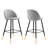 Cordial Performance Velvet Bar Stools - Set of 2-1761578498