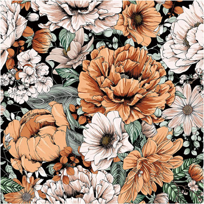 Papier peint floral Delois
