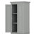 Towering Storage Cabinet With Three Drawers And Adjustable Shelves-2030553642