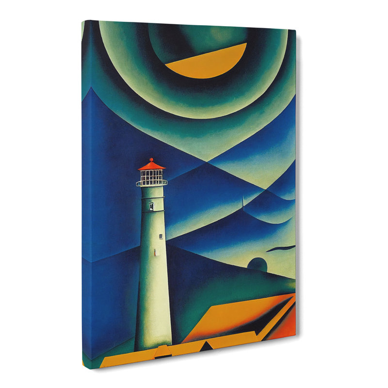 CAN-V0523-1352X Lighthouse Impressionism Vol.2 - Wrapped Canvas Print, 50cm H x 35cm W x 3cm D