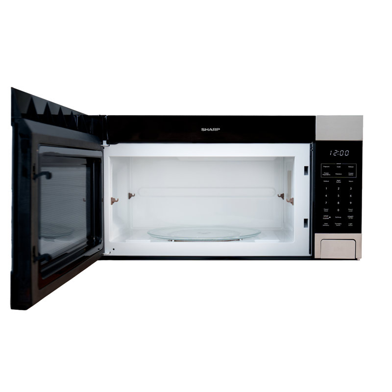 SHARP SMO1961KSC Over-the-Range Microwave, 1.1 Cu. Ft., Stainless Steel, Sensor Cook, Defrost, Melt/Soften, 3-Speed Ventilation, 400 CFM, LED Display