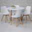 Mira Round Solid Wood Base Dining Table
