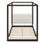 Lit plateforme moderne à baldaquin en bois, tête de lit tapissier pour un sommeil confortable-129390415-129390417