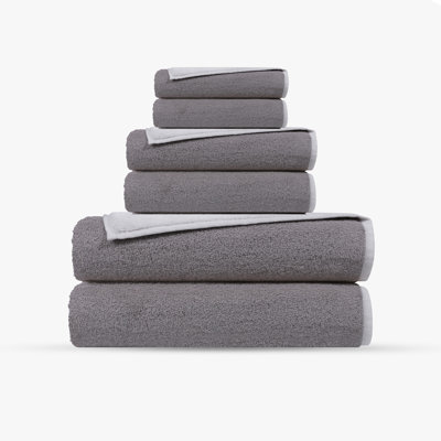 Double Face 6 pcs Turkish Towels Set