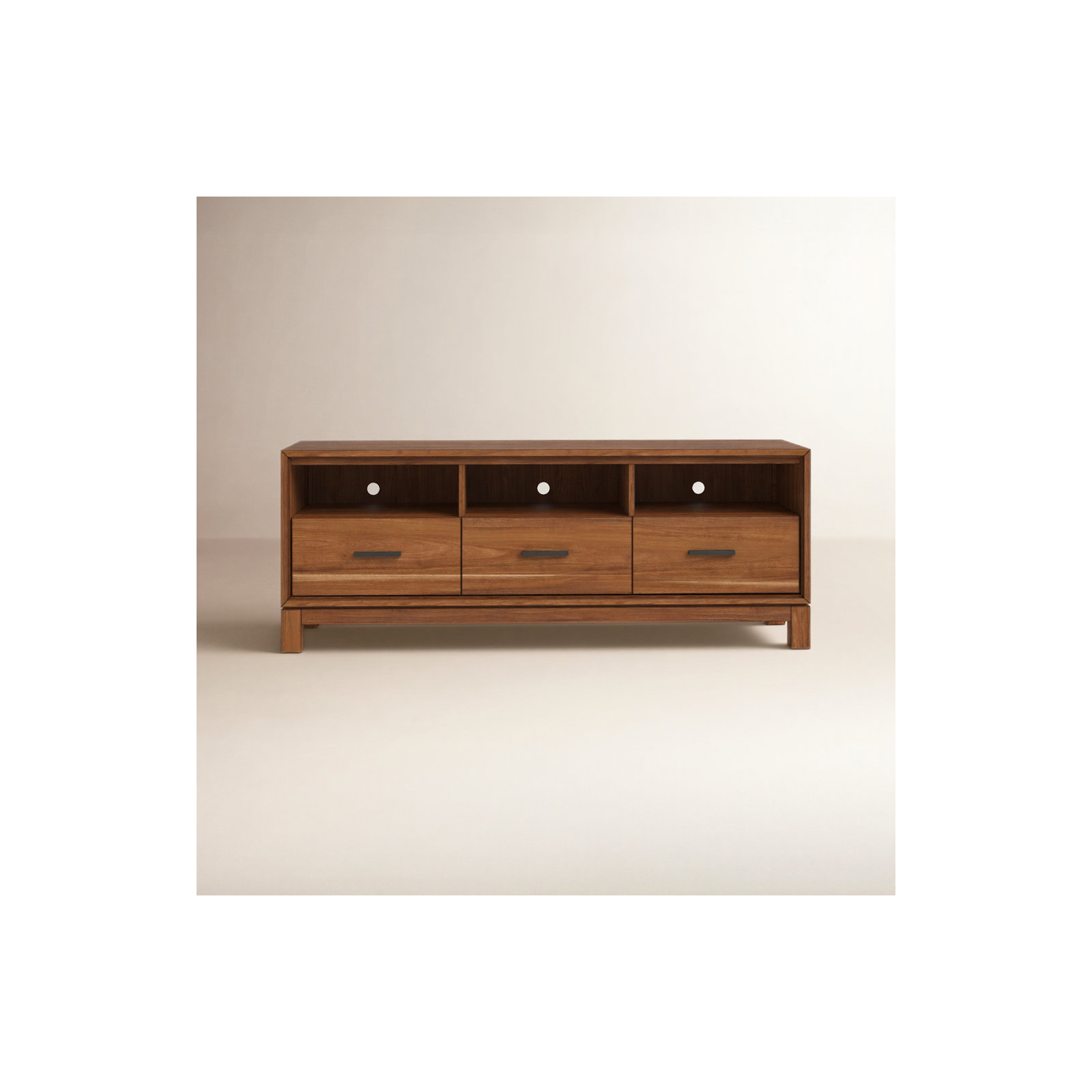 Wrightia 64'' Media Console, Honey Maple