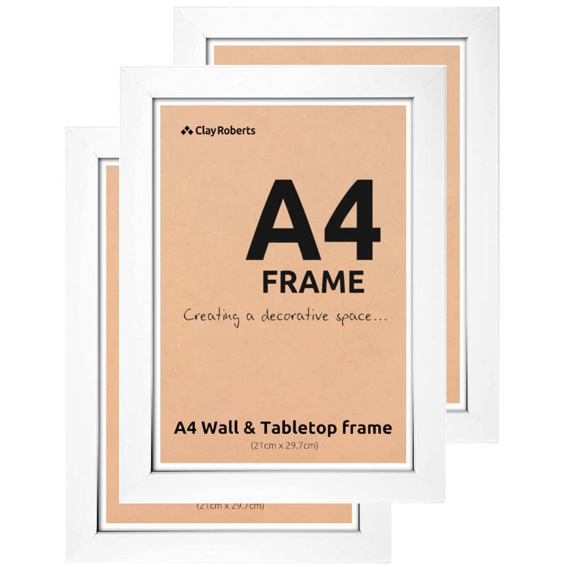 Picture Frame - Set of 3, White