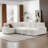 Oversized Modular Storage Sectional Sofa Couch for Living Room with Convertible Sleeper