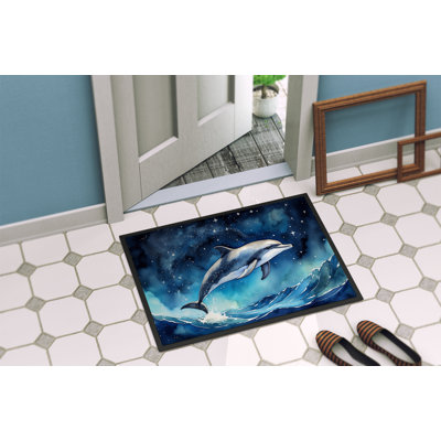 Paillasson Dolphin in a Starry Sea