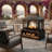 Jurgensen 45“H x 39"W Wood Burning Outdoor Pagoda style fire pit and fireplace