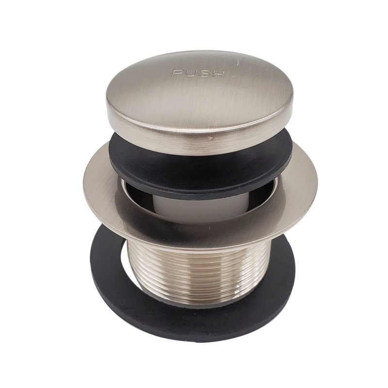1.5" Stainless Steel Tip-Toe Tubular Bath Waste Drain Assembly