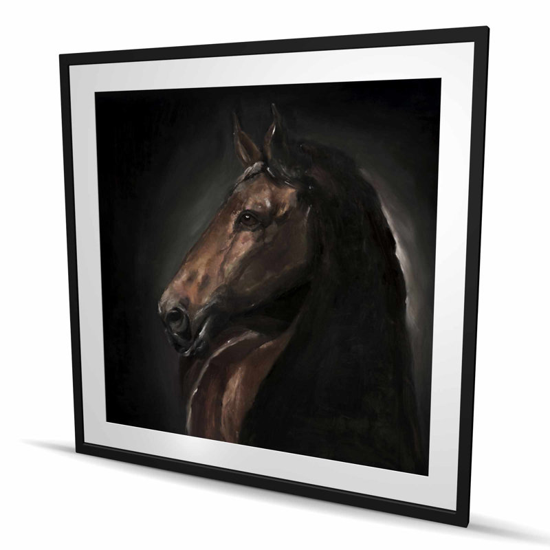 Spirit the Horse - reproduction encadrée pour décor animal de ferme