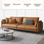 Causeuse coussin orange en cuir véritable-1569561240