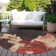 Machine Washable Indoor/Outdoor Christain ACN1333 Brick Rug