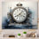 " Clock Timeless Reflections " Mixed Media Print