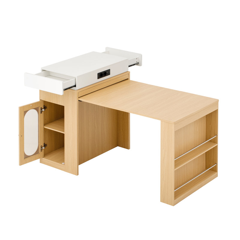 83 cm W Kitchen Island with, Natural