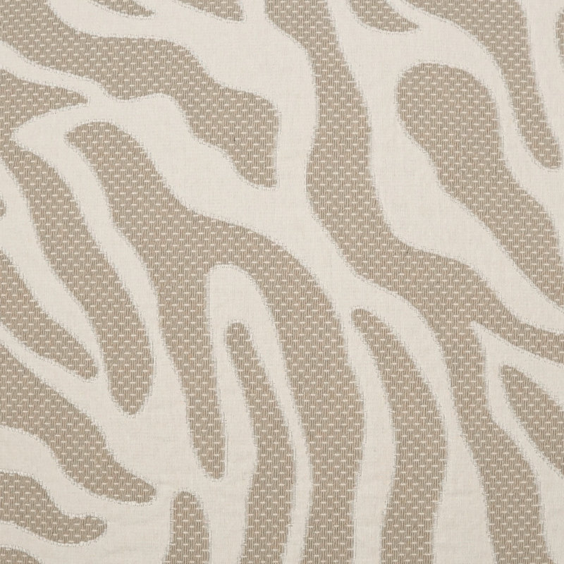 Caicedo Throw Pillow, Square 20", Gray/Beige