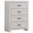 Axat 4-drawer Bedroom Chest Coastal White-530694932