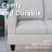 3-Piece Flannel Sectional Sofa-1419899862-1419899860