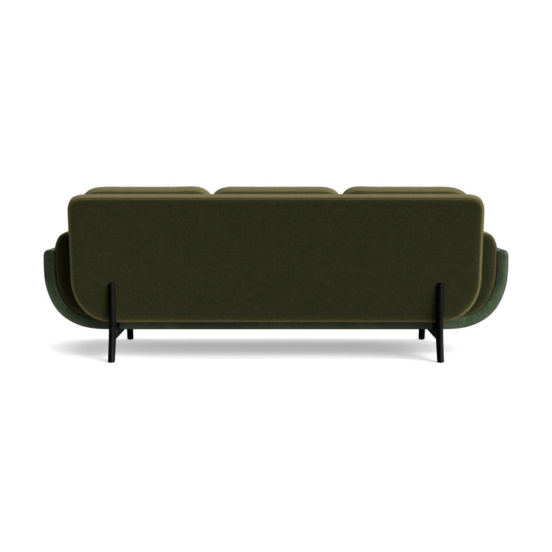 Regatta 90 Sofa, Performance Velvet - Balsam/Bedford - Evergreen, Black