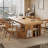 Brown Rectangular Solid Wood with 1 drawers desk-453265509