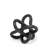 Petite Black Metal Chain Link Sculpture